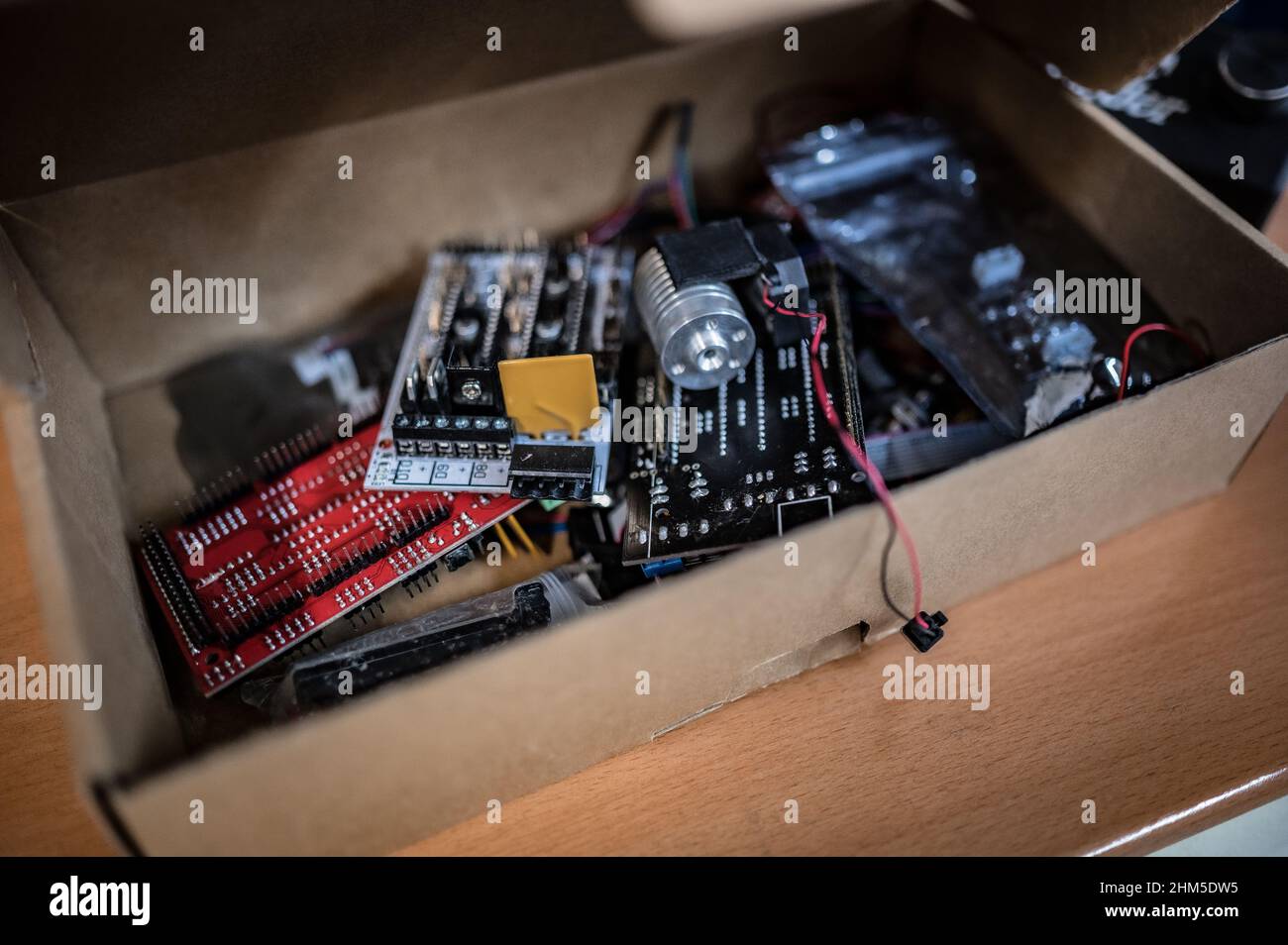 Assorted chips and cables Stock Photo Alamy