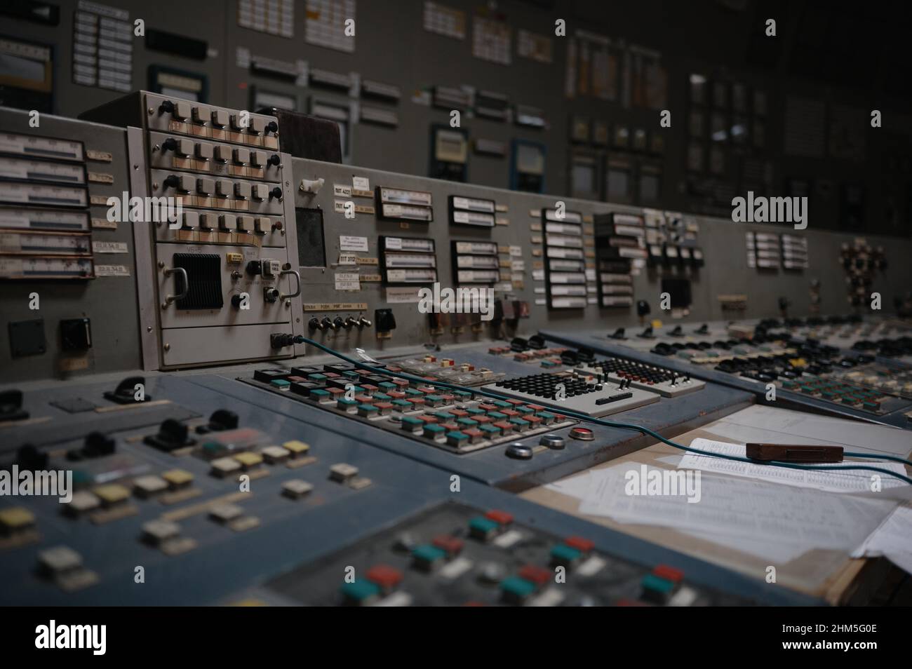 Buttons, dials, lights, indicators and displays are still functional in