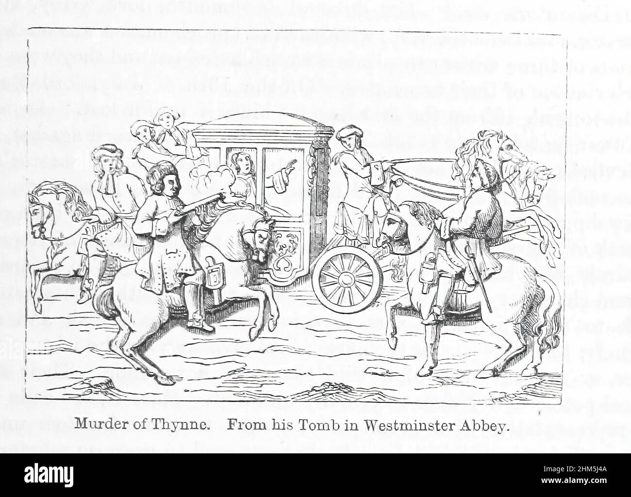 Murder of Thynne. From his Tomb in Westminster Abbey Image