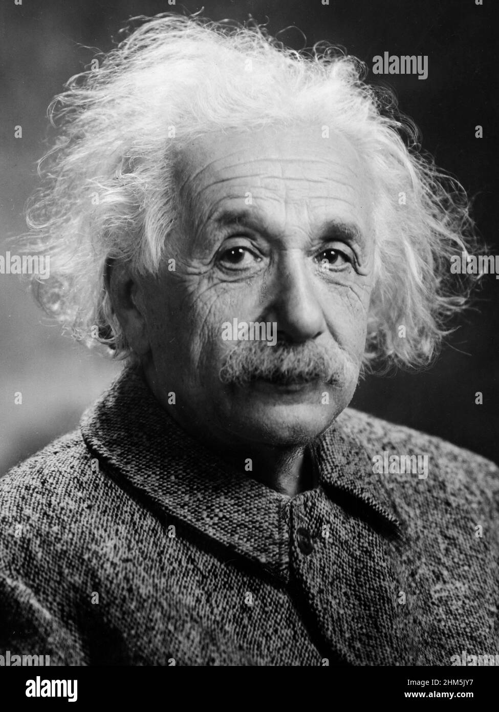 The genius Albert Einstein (1879-1955) portrait. Photograph by Orren Jack Turner, Princeton, N.J. 1947. Stock Photo