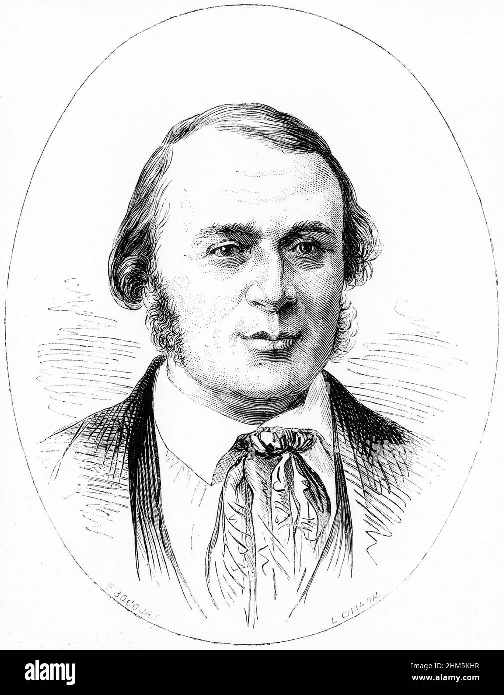 Portrait of JeanLouis Rodolphe Agassiz (18071873) Engraving, 19th century Stock Photo Alamy