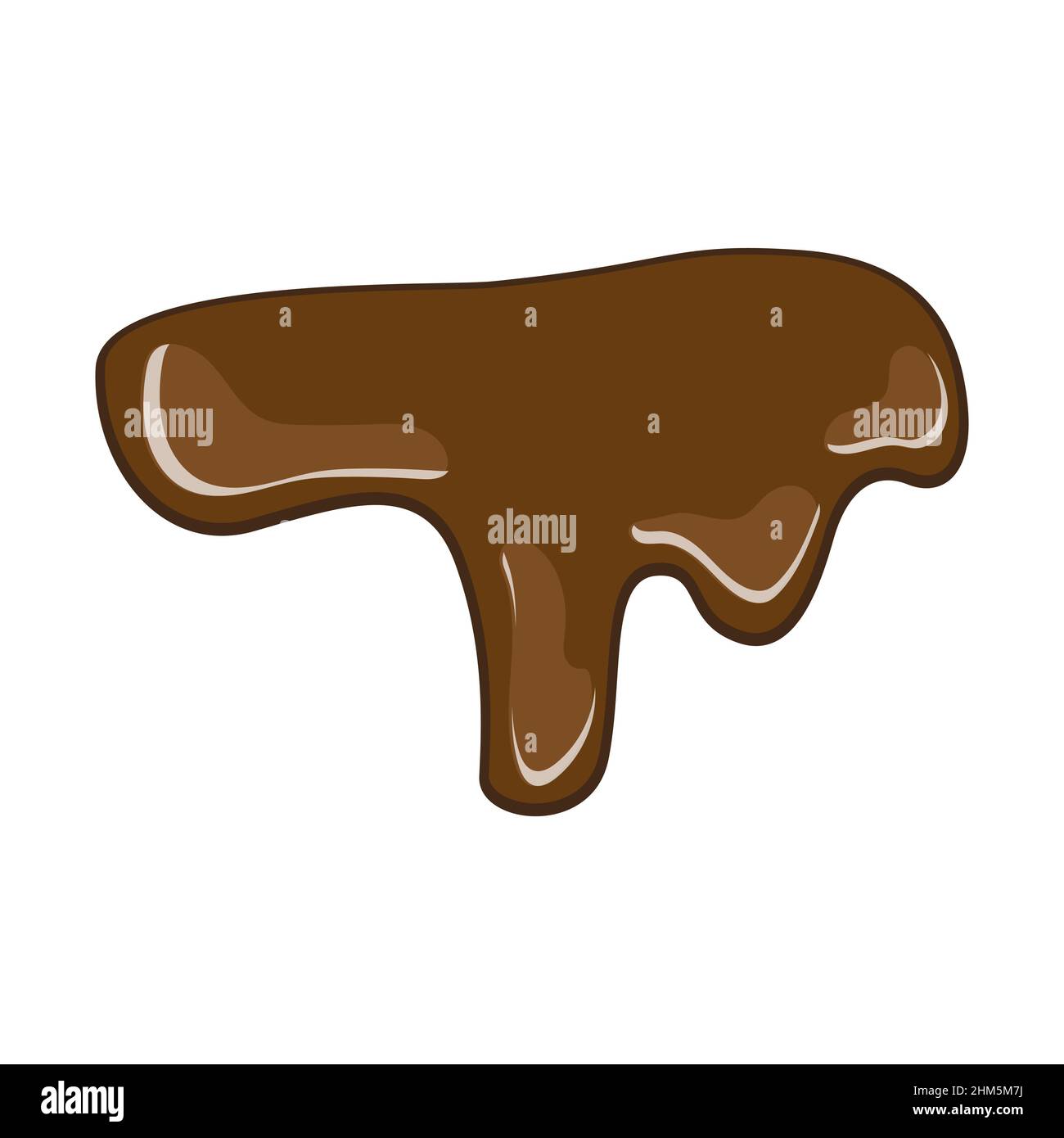 Chocolate splat vector illustration Stock Vector