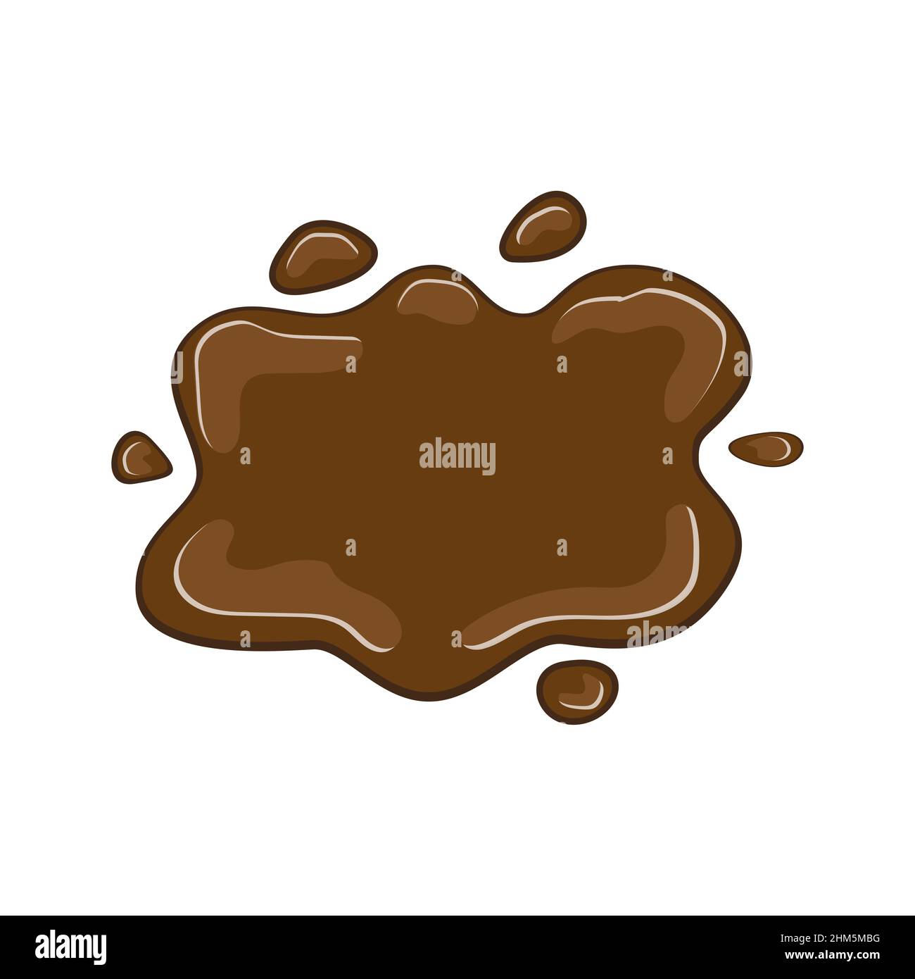 Chocolate splat vector illustration Stock Vector