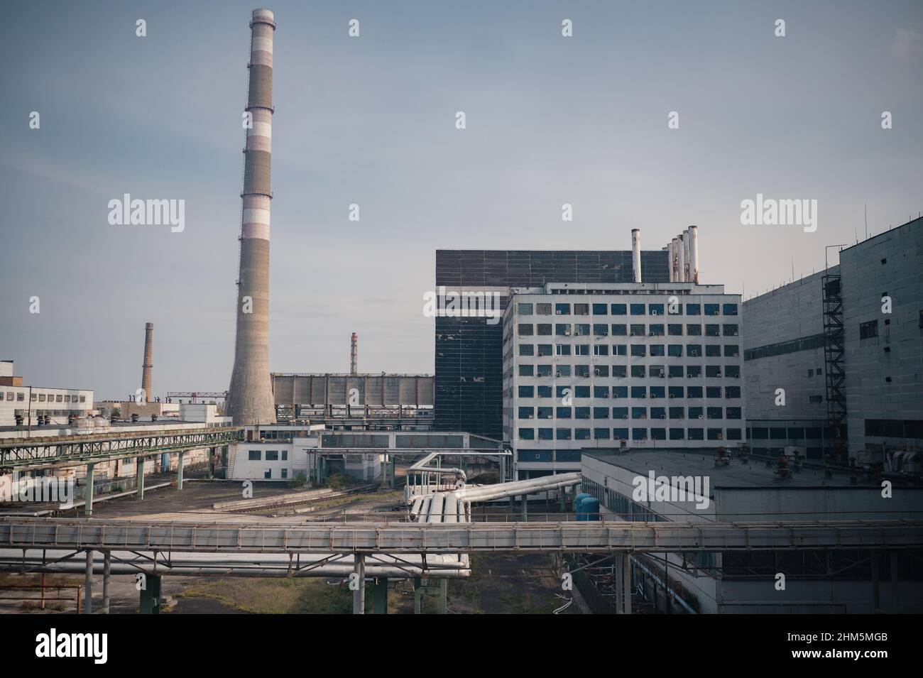 Tourists are able to visit the Chernobyl Nuclear Power Plant. Stock Photo