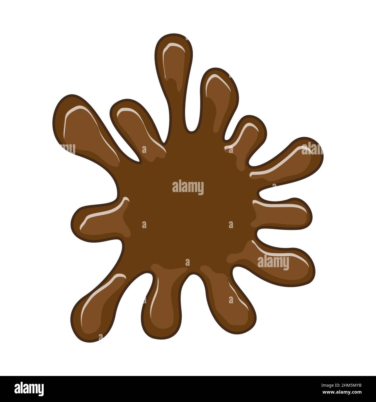 Chocolate splat vector illustration Stock Vector