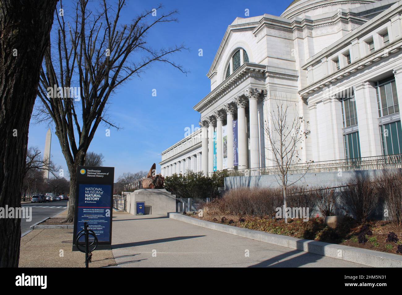 Entrance of the National Museum of Natural History, a Smithsonian Museum, in Washington, DC Stock Photo