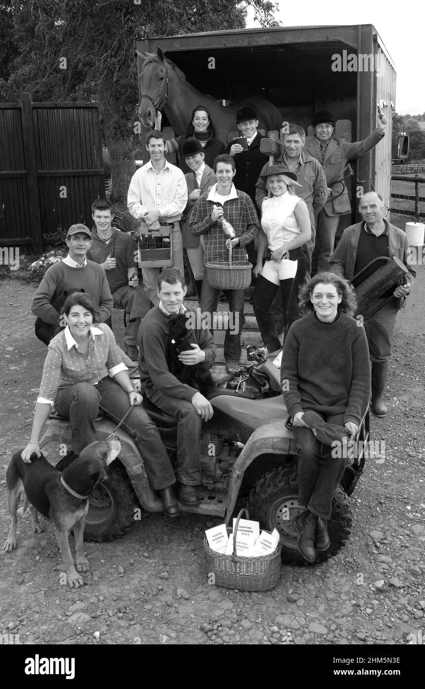 Members of the South Shropshire Hunt in 2005 Stock Photo