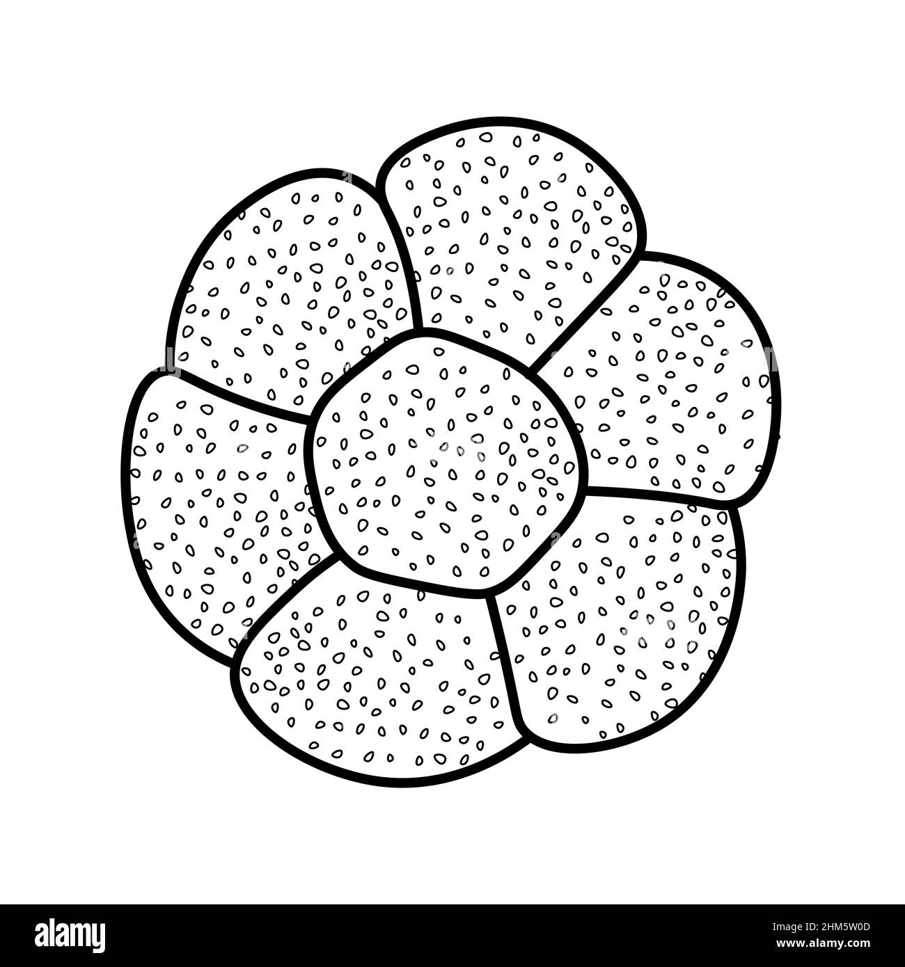Trendy vector design for bakery or cafe. Illustration bread sun for packaging,logotype, labels, or signage. Lineart illustration of food for banner Stock Vector