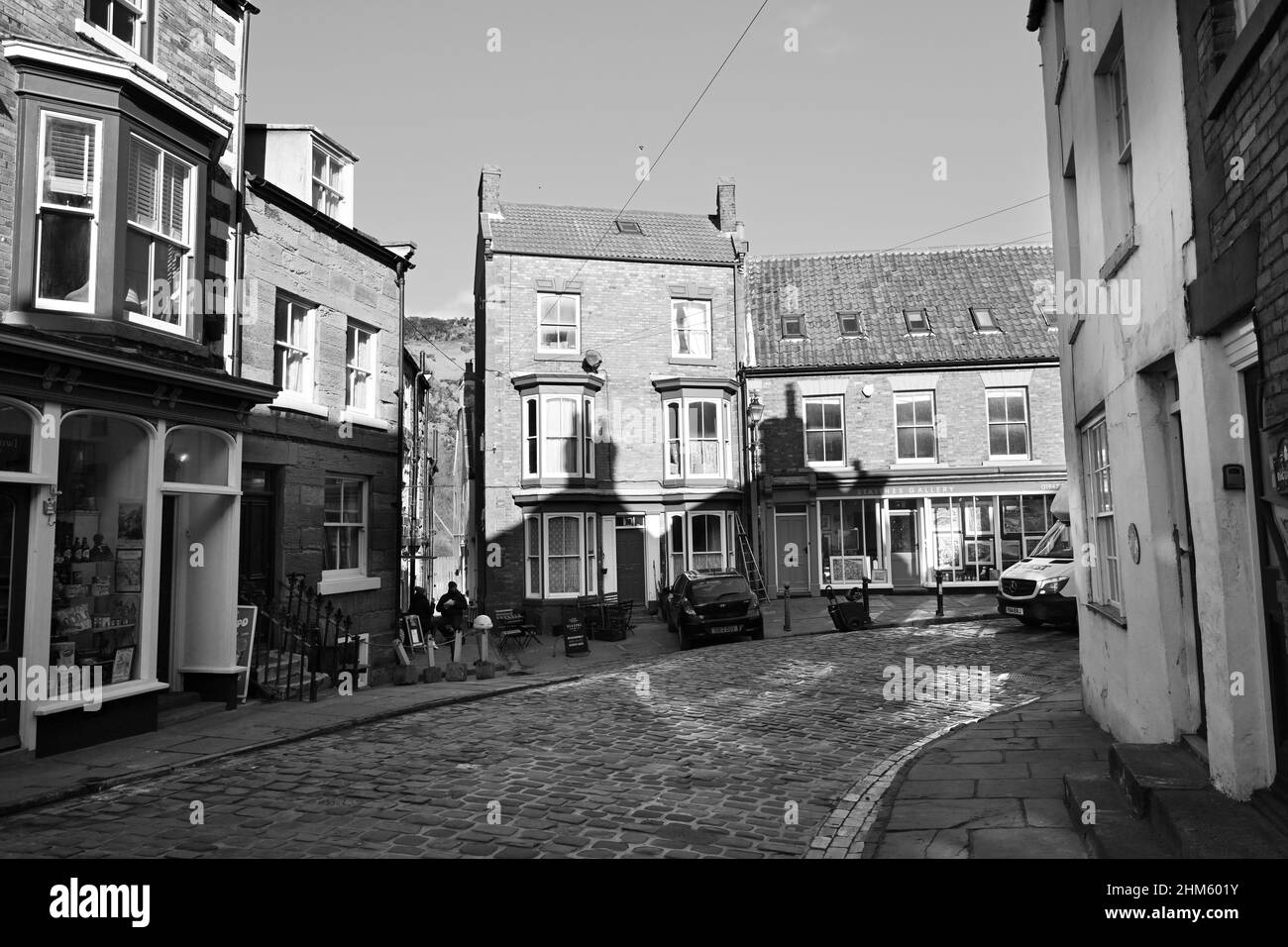Staithes, seaside village and fishing village, North Yorkshire coast. Stock Photo