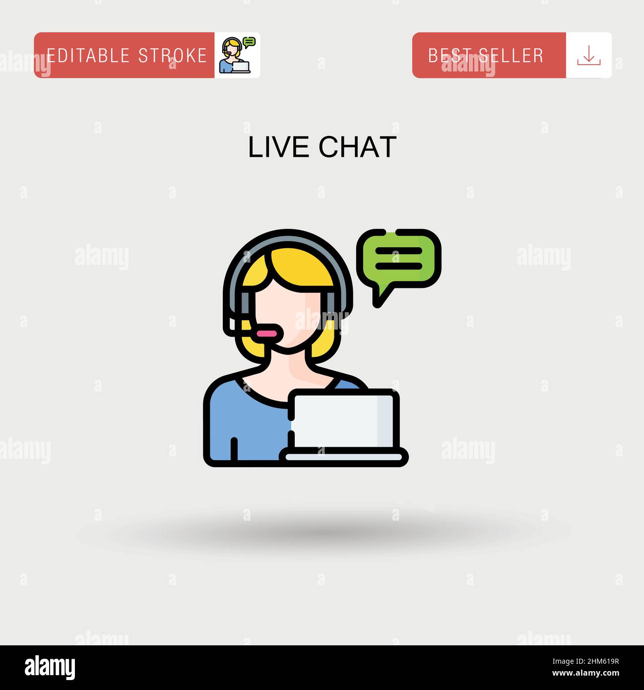 Live chat Stock Vector Images Alamy