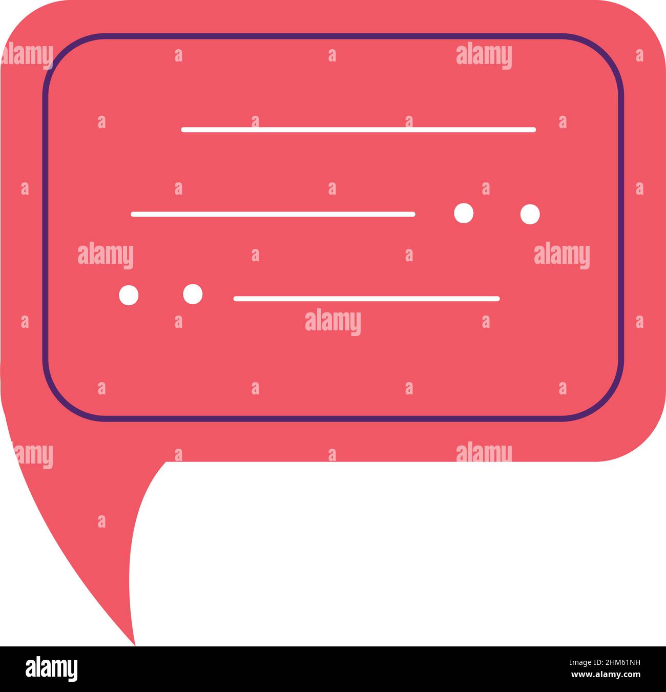 speech bubble message pink icon Stock Vector Image & Art Alamy