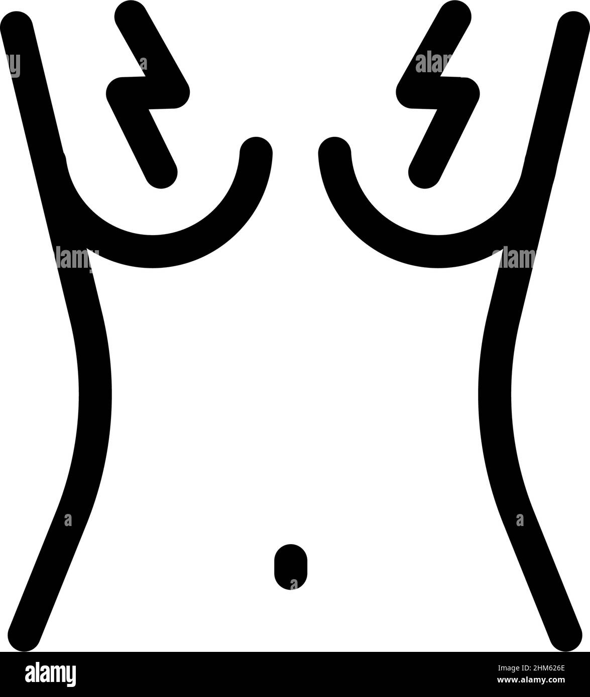 Premium Vector  Vector outline illustration of female breast