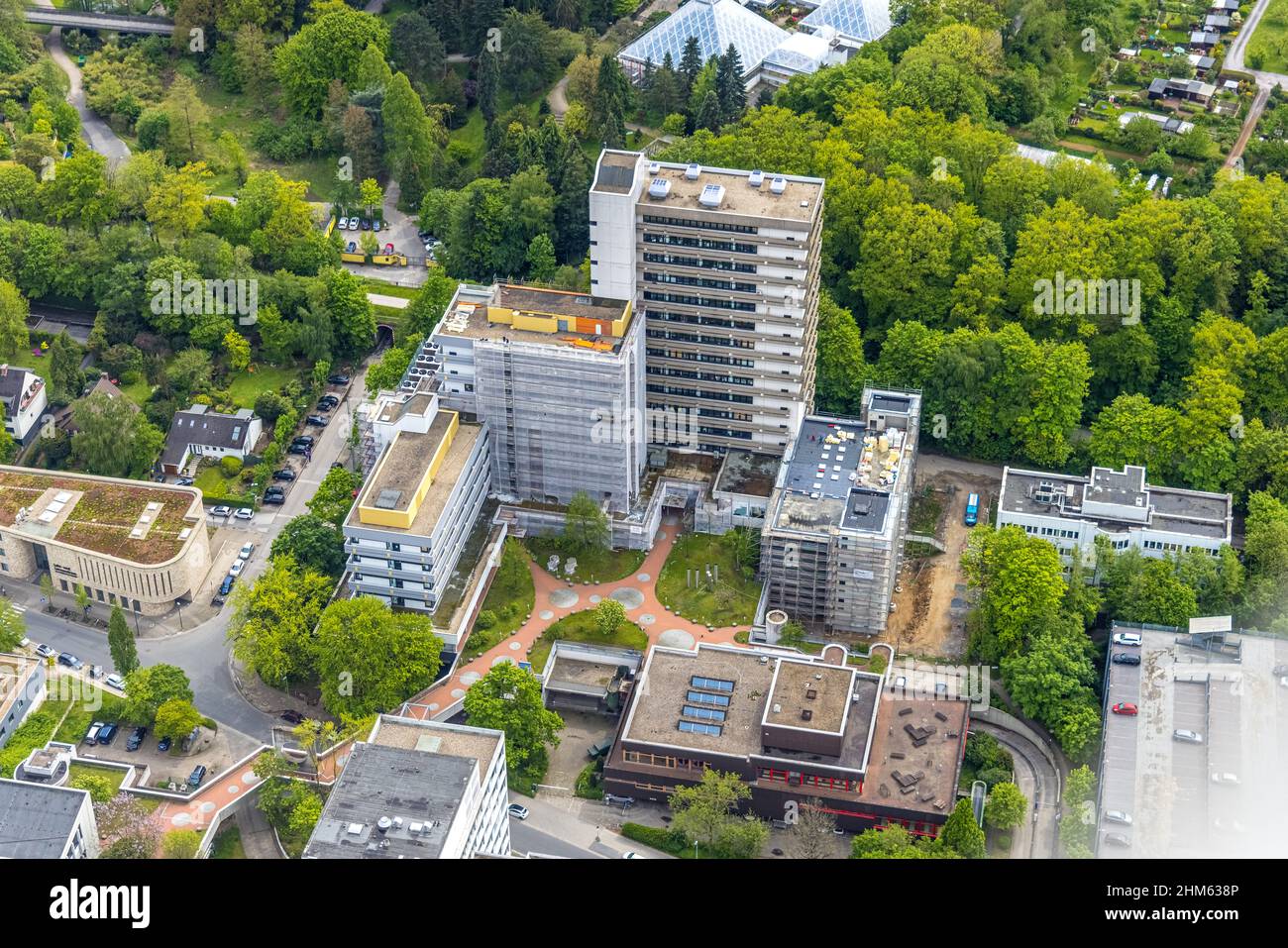 Aerial view, University Hospital Essen, Medical Centre, Institute Group