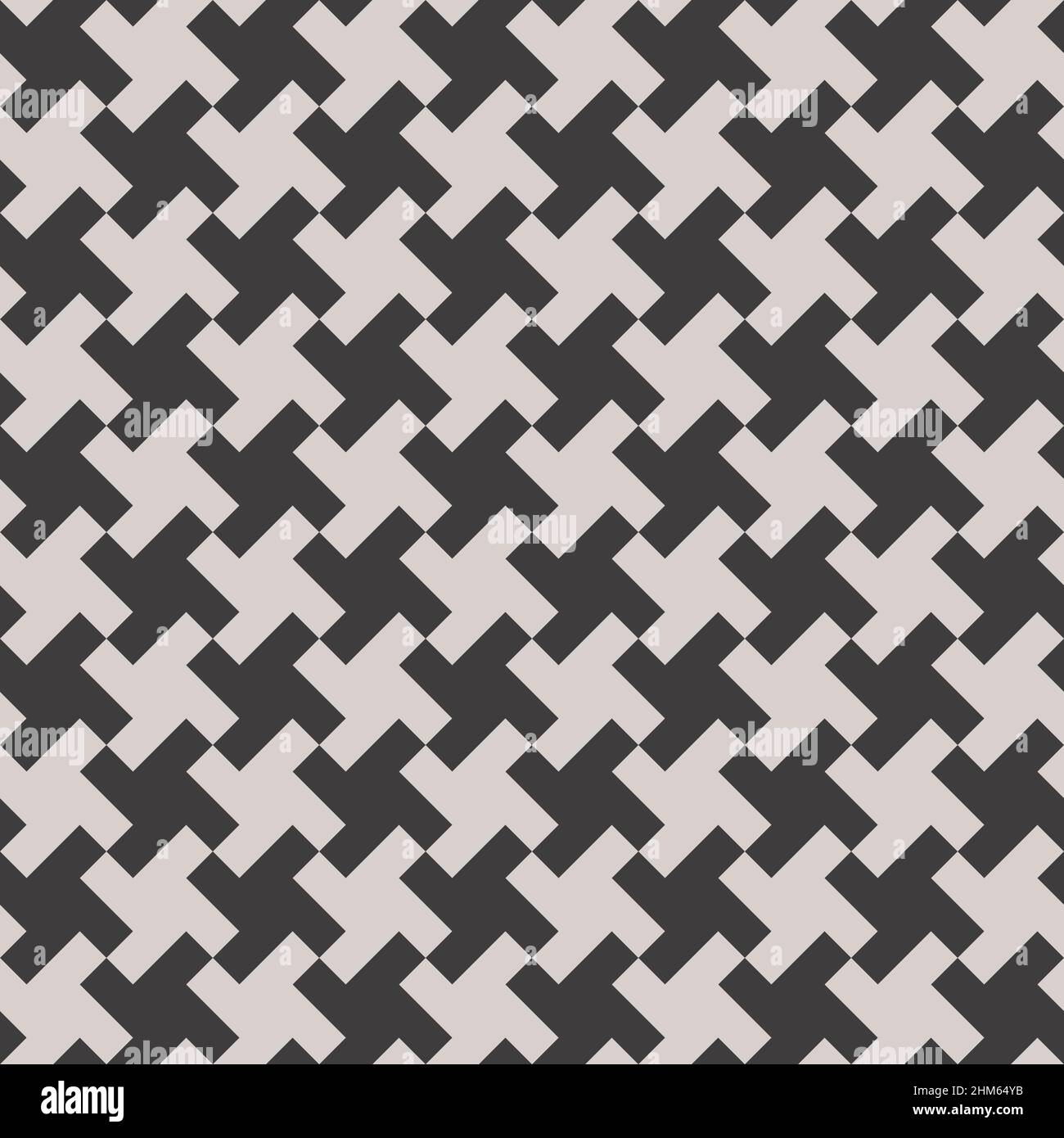 Black and White Seamless Pattern. Vector Tileable background. Stock Vector