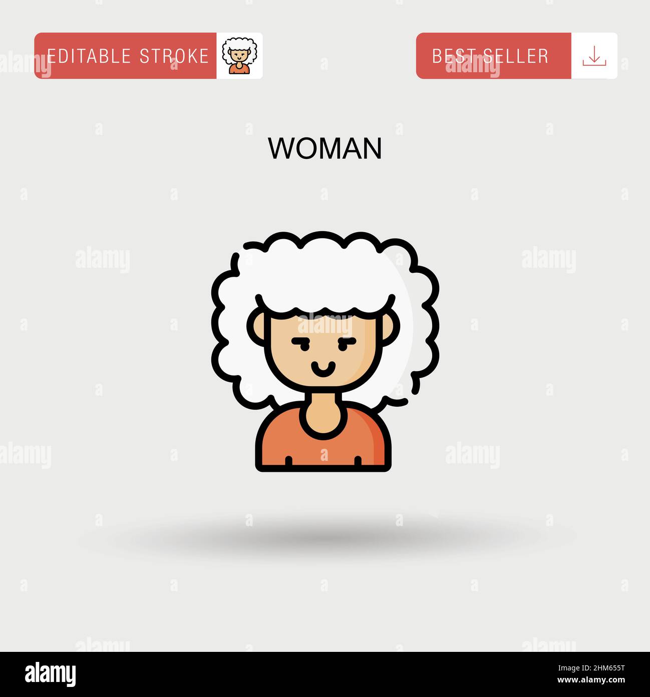 Woman Simple vector icon Stock Vector Image & Art - Alamy