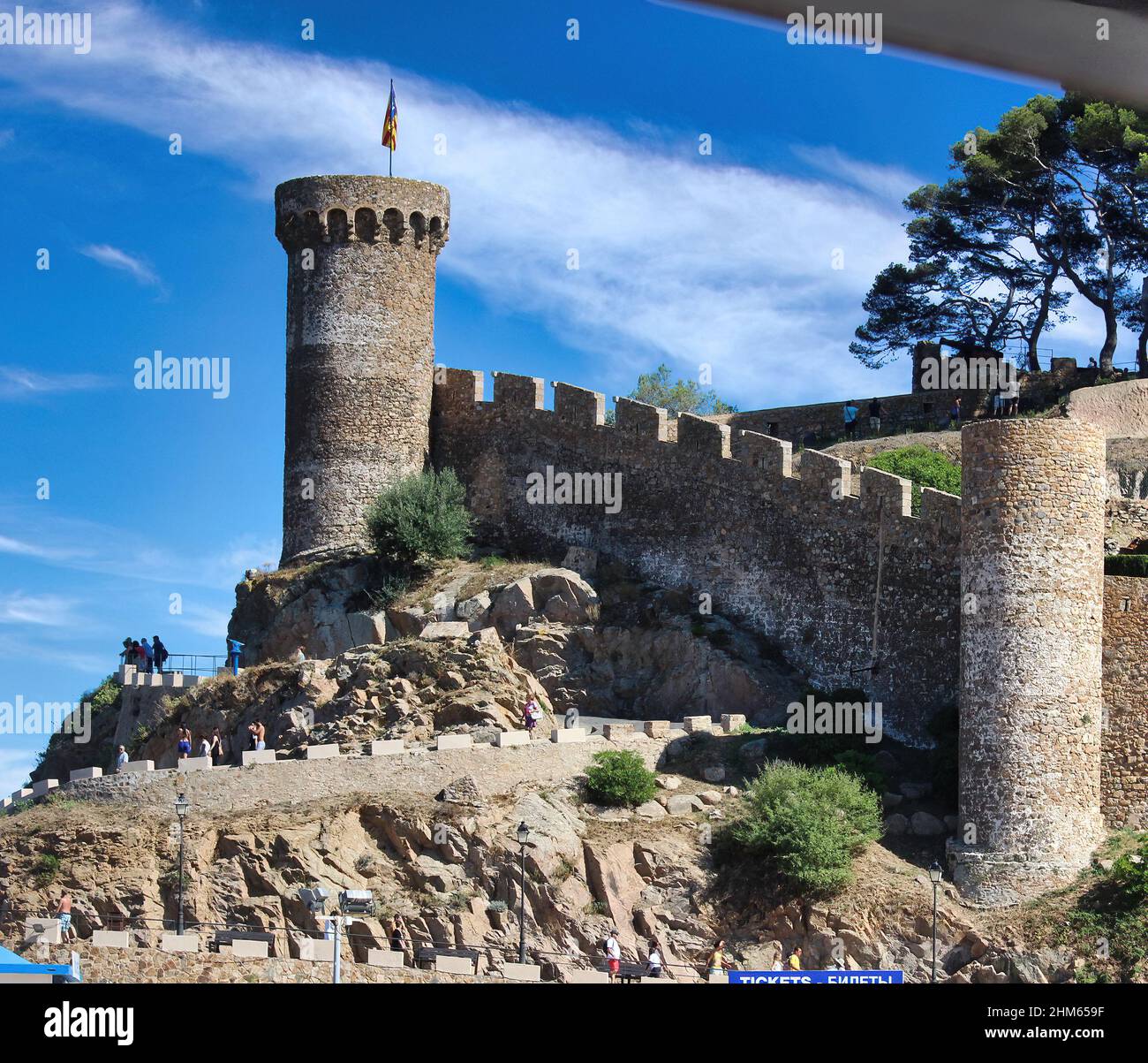 Small Promontory Tossa de Mar is a small medieval village that stands on a promontory ...