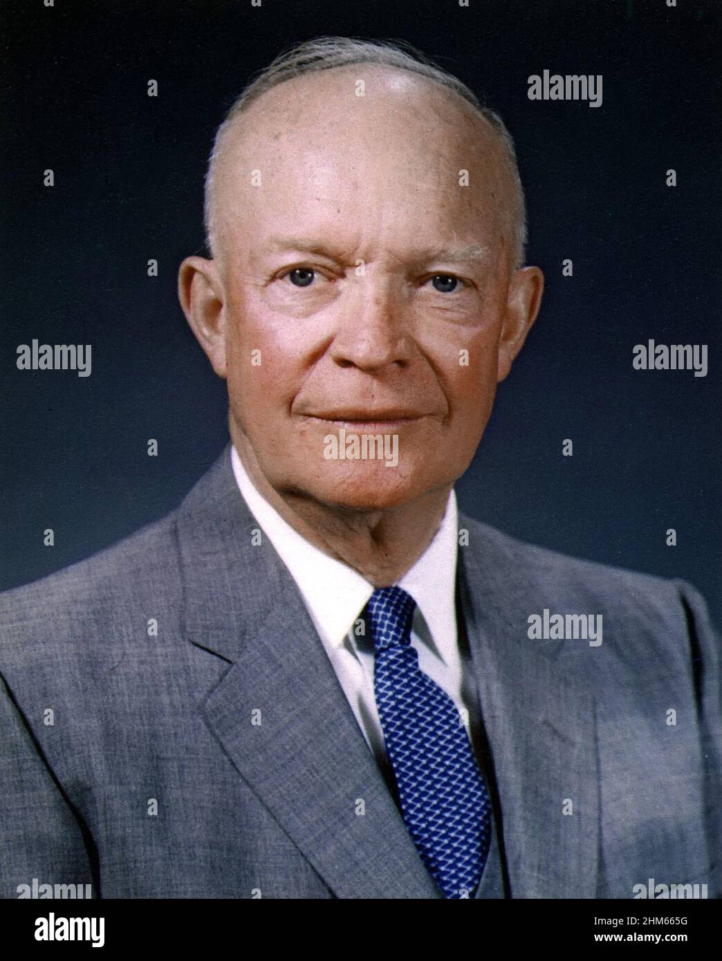Dwight D. Eisenhower, official photo portrait, May 29, 1959. The 34th president of the United States. Stock Photo
