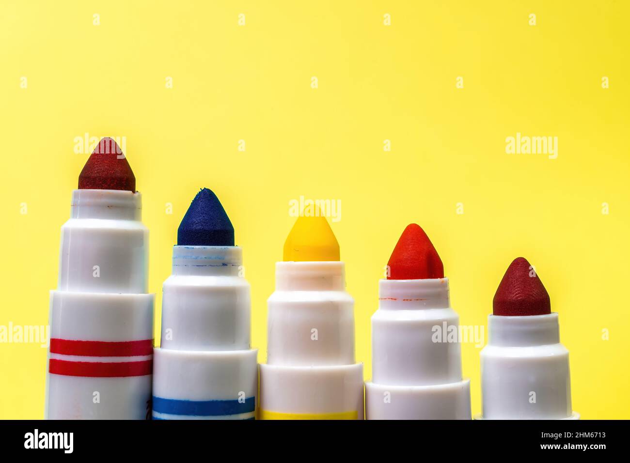 Colored markers on the white background Stock Photo by ©talevr 132717746