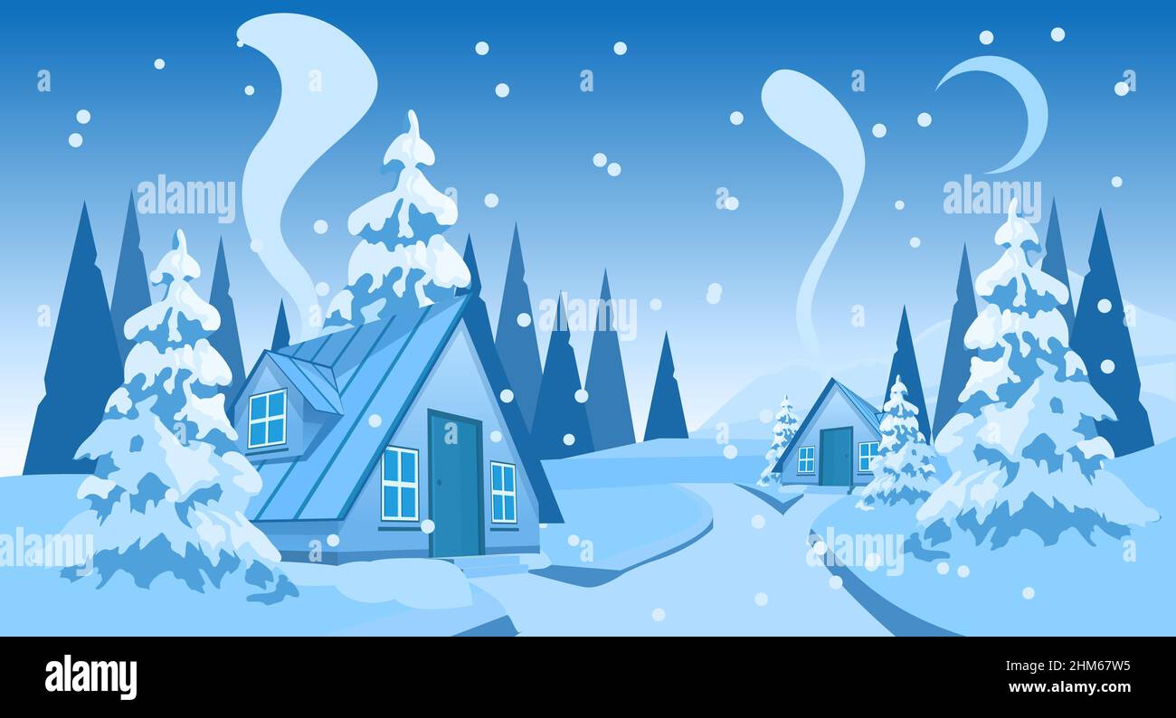 Winter landscape background Stock Vector Image & Art - Alamy
