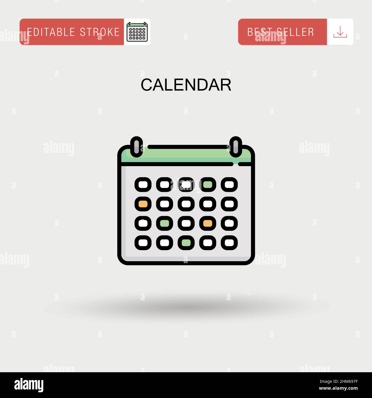Calendar Simple vector icon Stock Vector Image & Art - Alamy