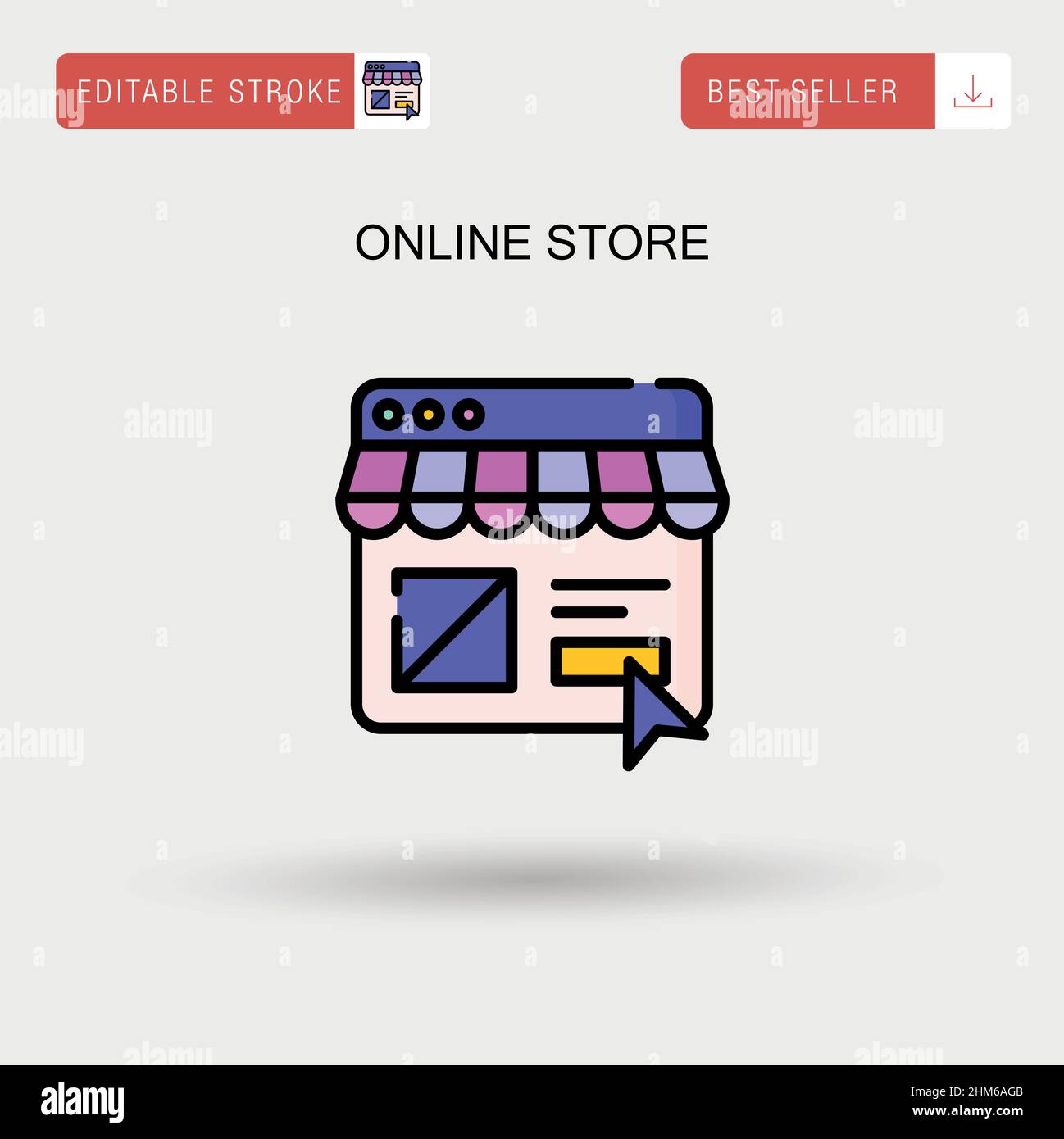 Online web store Stock Vector Images - Alamy