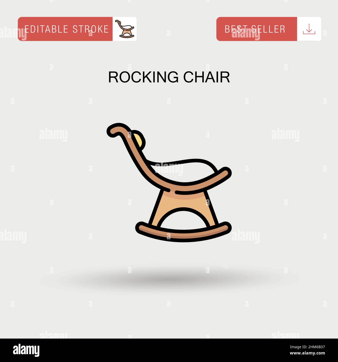 Rocking chair vector hi-res stock photography and images - Alamy