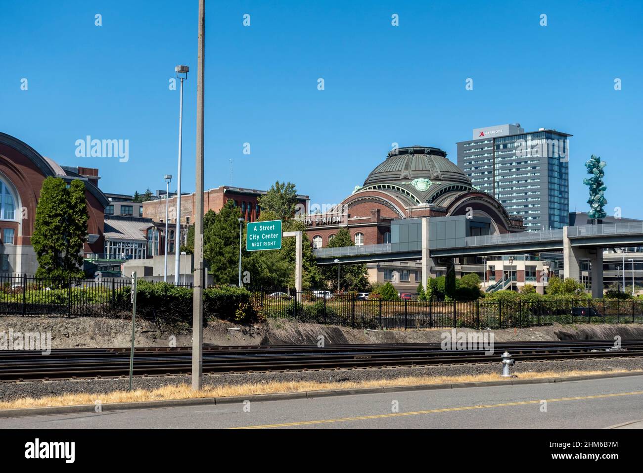 WA USA circa August 2021 View of Union Station from behind