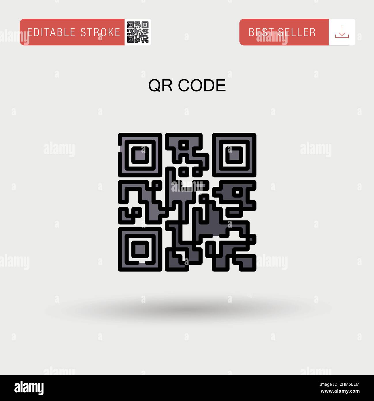 Qr code Simple vector icon Stock Vector Image & Art - Alamy