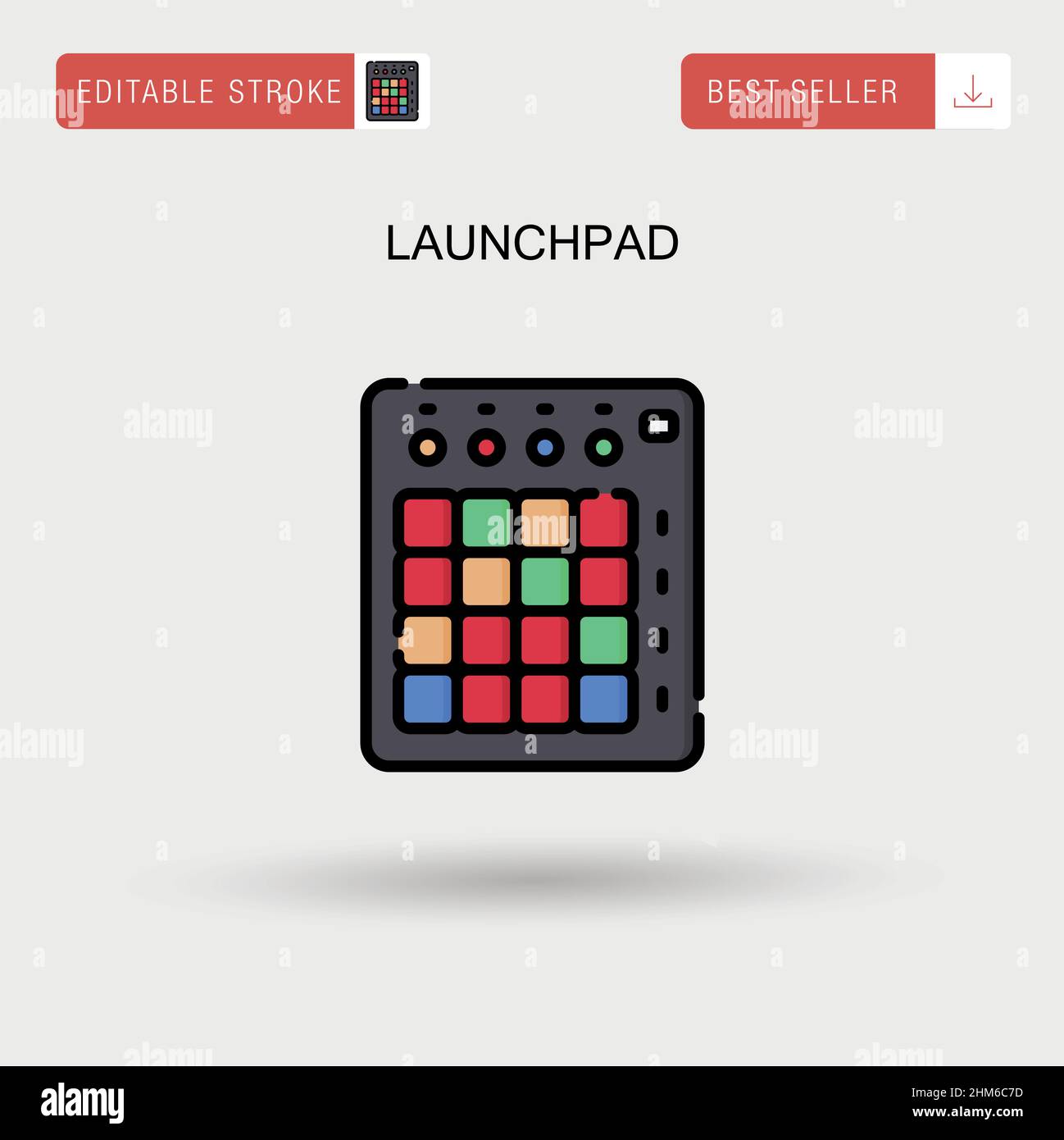 Launchpad Simple vector icon Stock Vector Image & Art Alamy