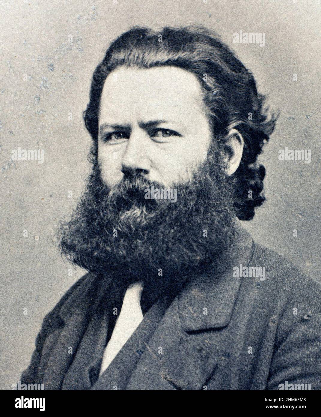 A portrait of the Swedish playwright Henrik Ibsen Stock Photo Alamy