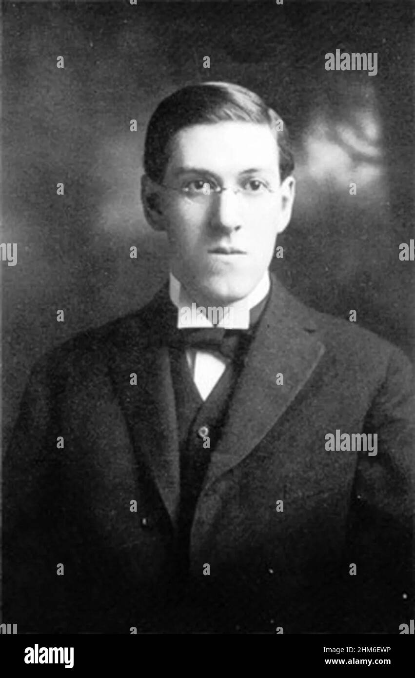 The american writer HP Lovecraft. Stock Photo