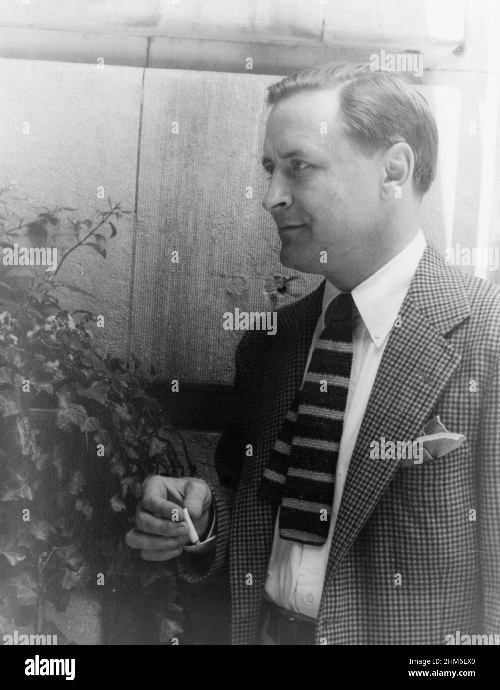 The american writer F Scott Fitzgerald, author of The Great Gatsby, in 1937 aged 41. Stock Photo