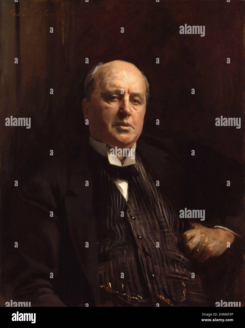 A portrait of the English writer Henry James Stock Photo