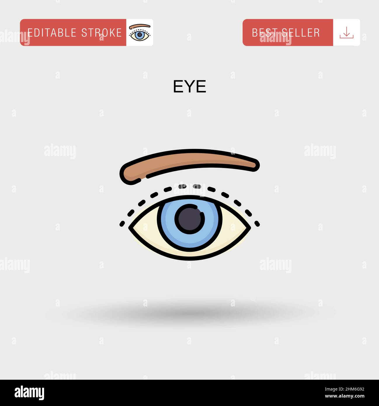 Eye Simple vector icon Stock Vector Image & Art - Alamy