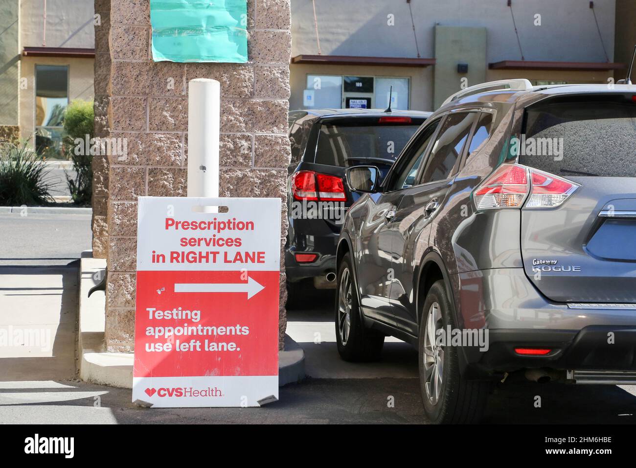 Mesa, USA. 06th Feb, 2022. CVS Pharmacy offers no-cost drive through ...
