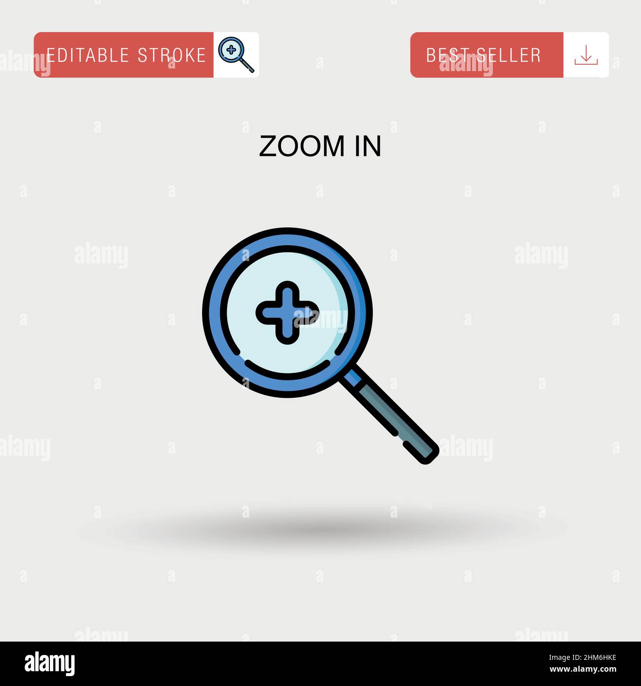 Zoom in Simple vector icon Stock Vector Image & Art Alamy