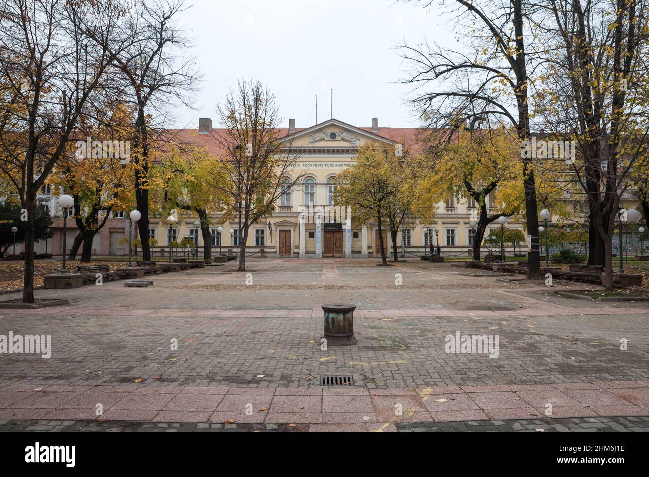 Picture of the main entrance to the national museum of Pancevo, in