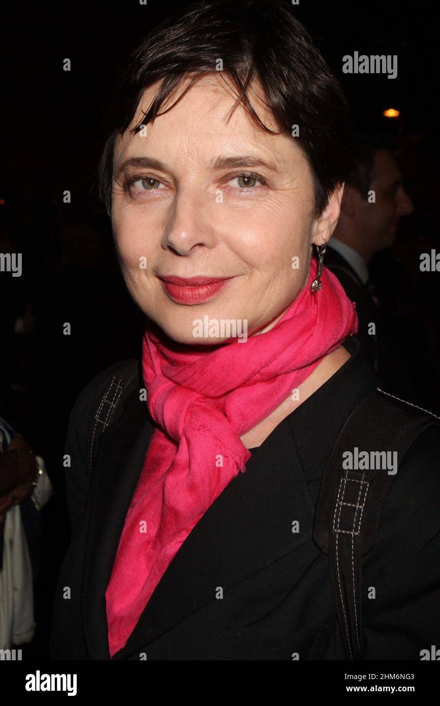 Isabella Rossellini attends the opening night performance of 'Driving Miss Daisy' at the John Golden Theatre in New York City on October 25, 2010.  Photo Credit: Henry McGee/MediaPunch Stock Photo
