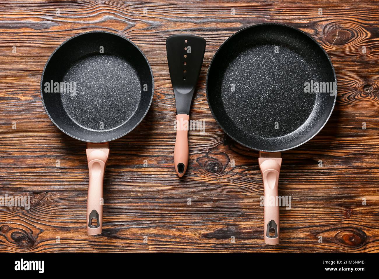 Frying pan and spatula Stock Photo by ©antpkr 62098349