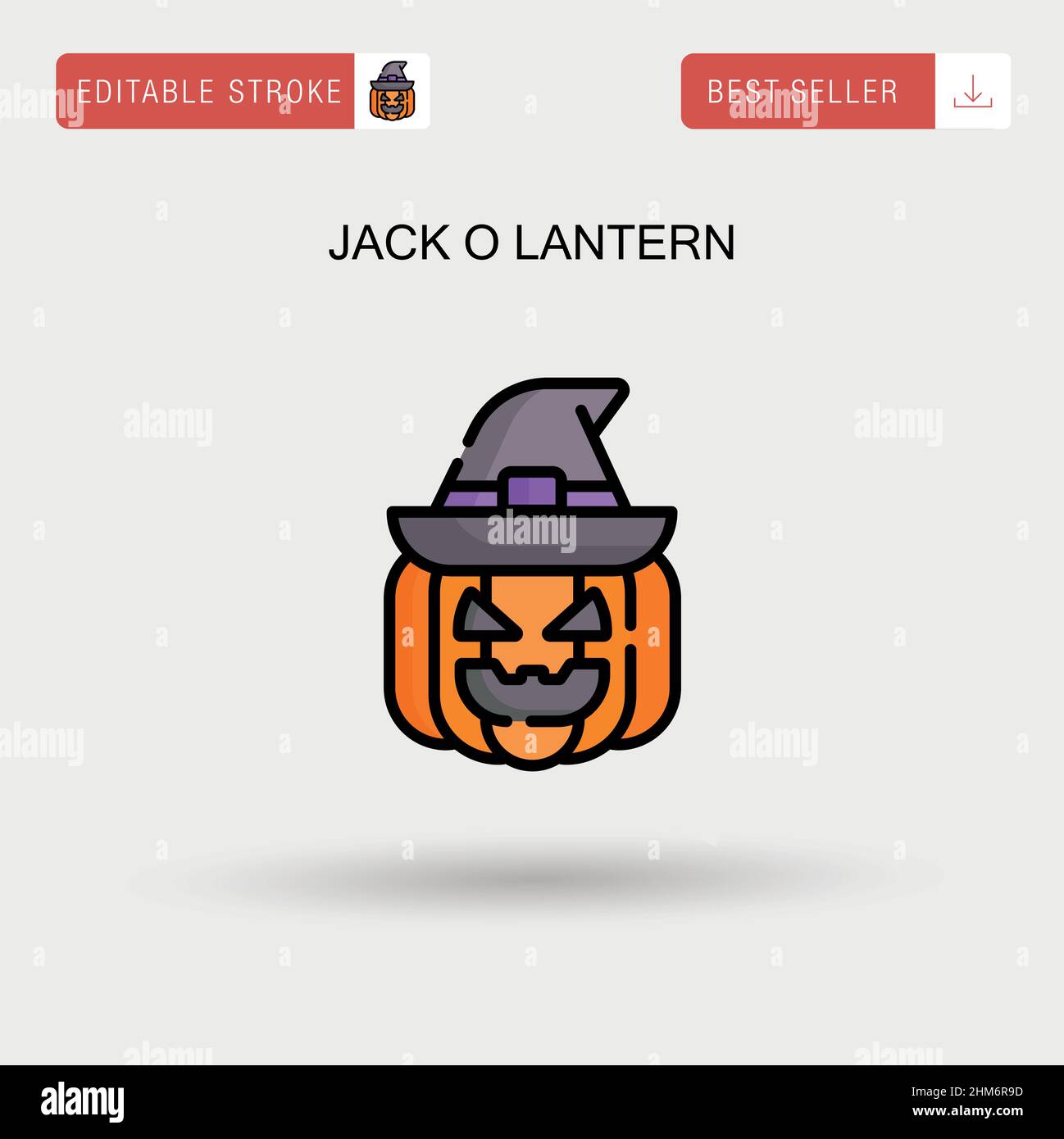 Simple pumpkin jack lantern Stock Vector Images - Alamy