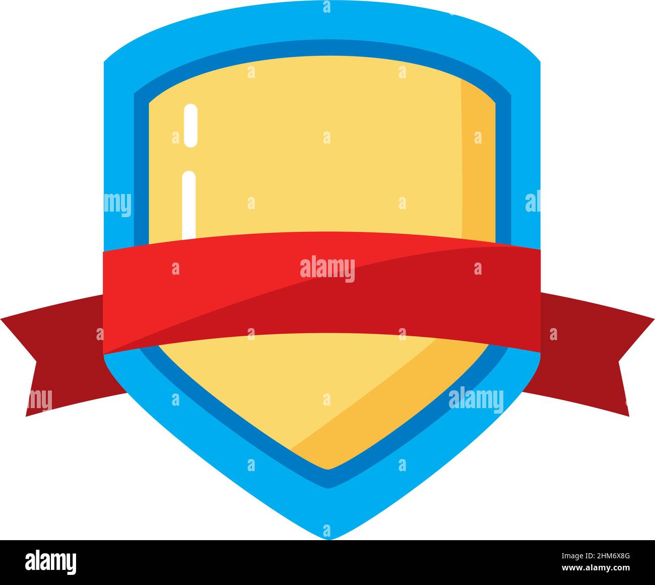 shield with ribbon guard icon Stock Vector Image & Art - Alamy