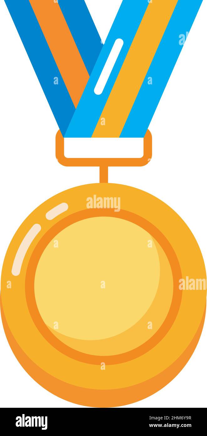 golden medal award hanging icon Stock Vector Image & Art - Alamy