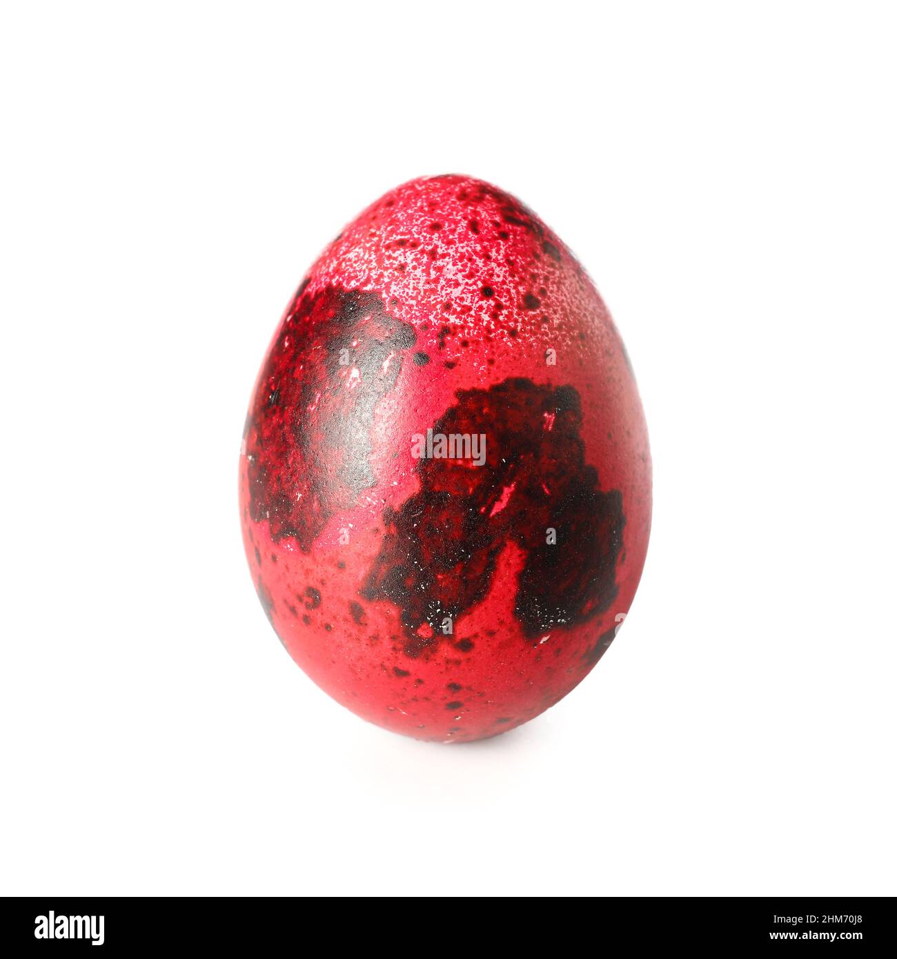 One beautiful Easter egg isolated on white background Stock Photo - Alamy
