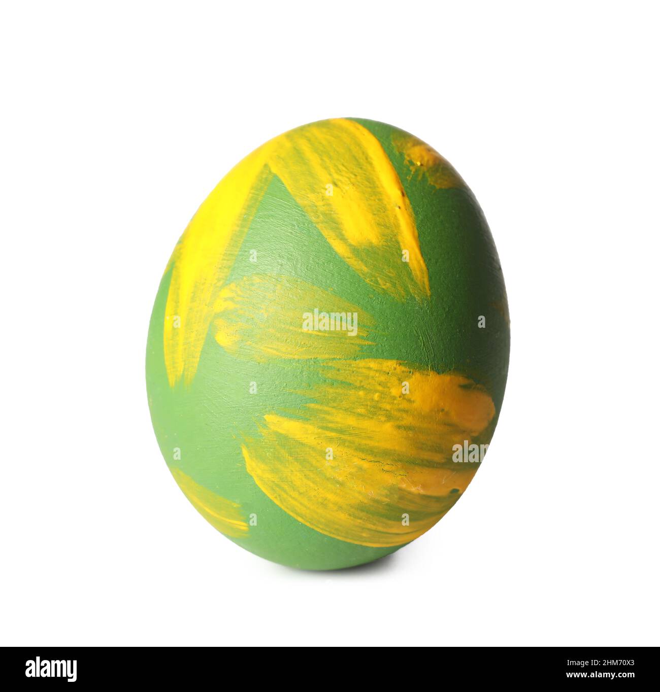 Colorful Easter egg isolated on white background Stock Photo - Alamy
