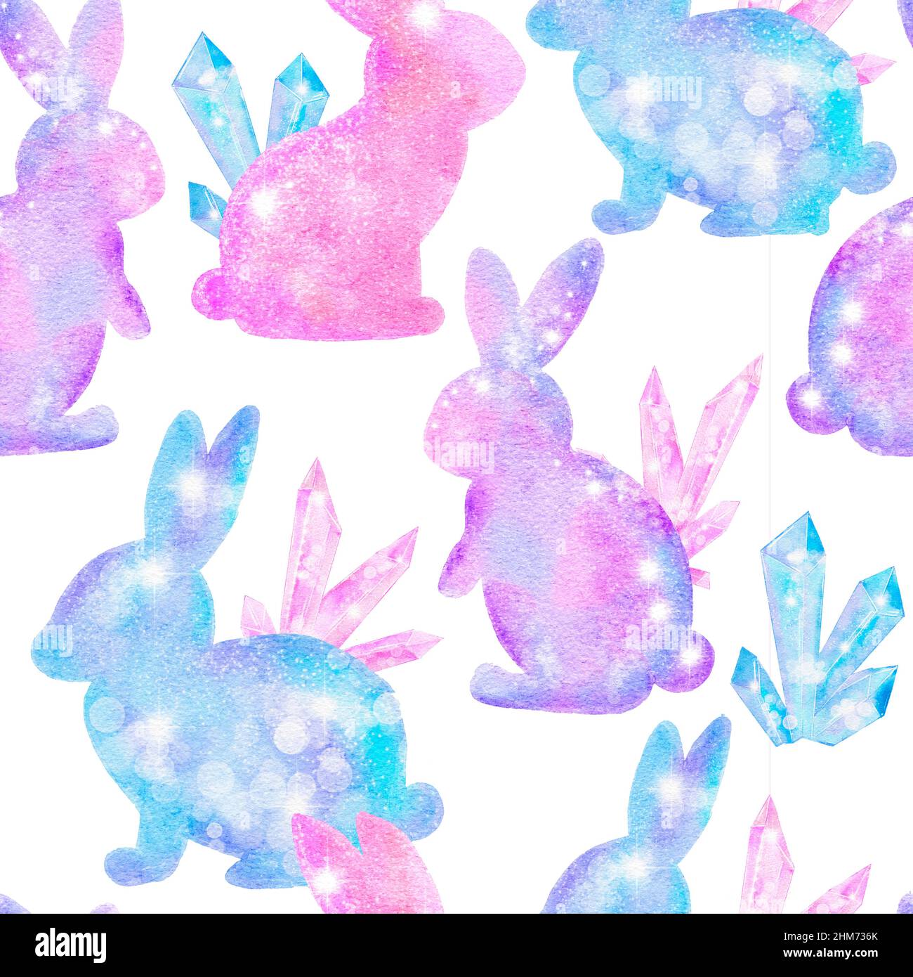 Easter Egg Watercolor Pattern - Yellow Wrapping Paper by