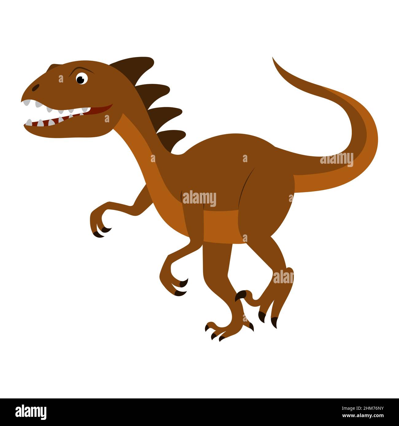 cute cartoon dinosaur . vector isolated on a white background Stock ...