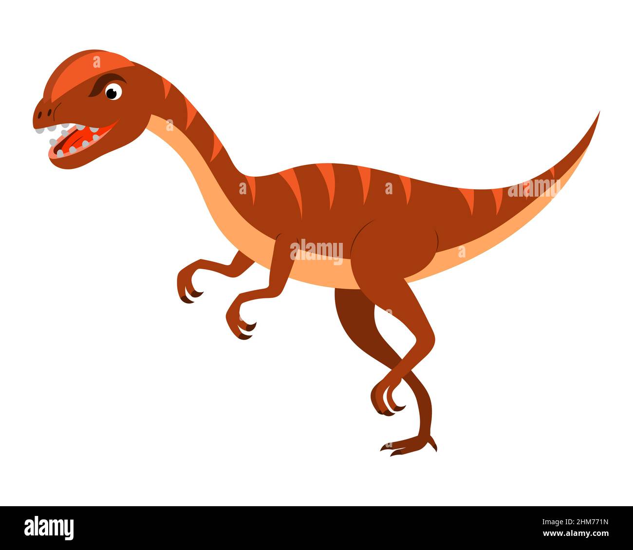 cute cartoon dinosaur . vector isolated on a white background Stock ...