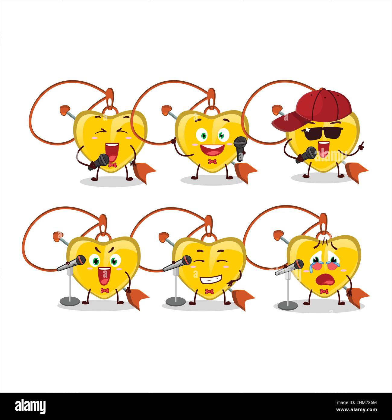 Pilot cartoon mascot yellow heart arrow necklace with glasses. Vector  illustration Stock Vector Image & Art - Alamy