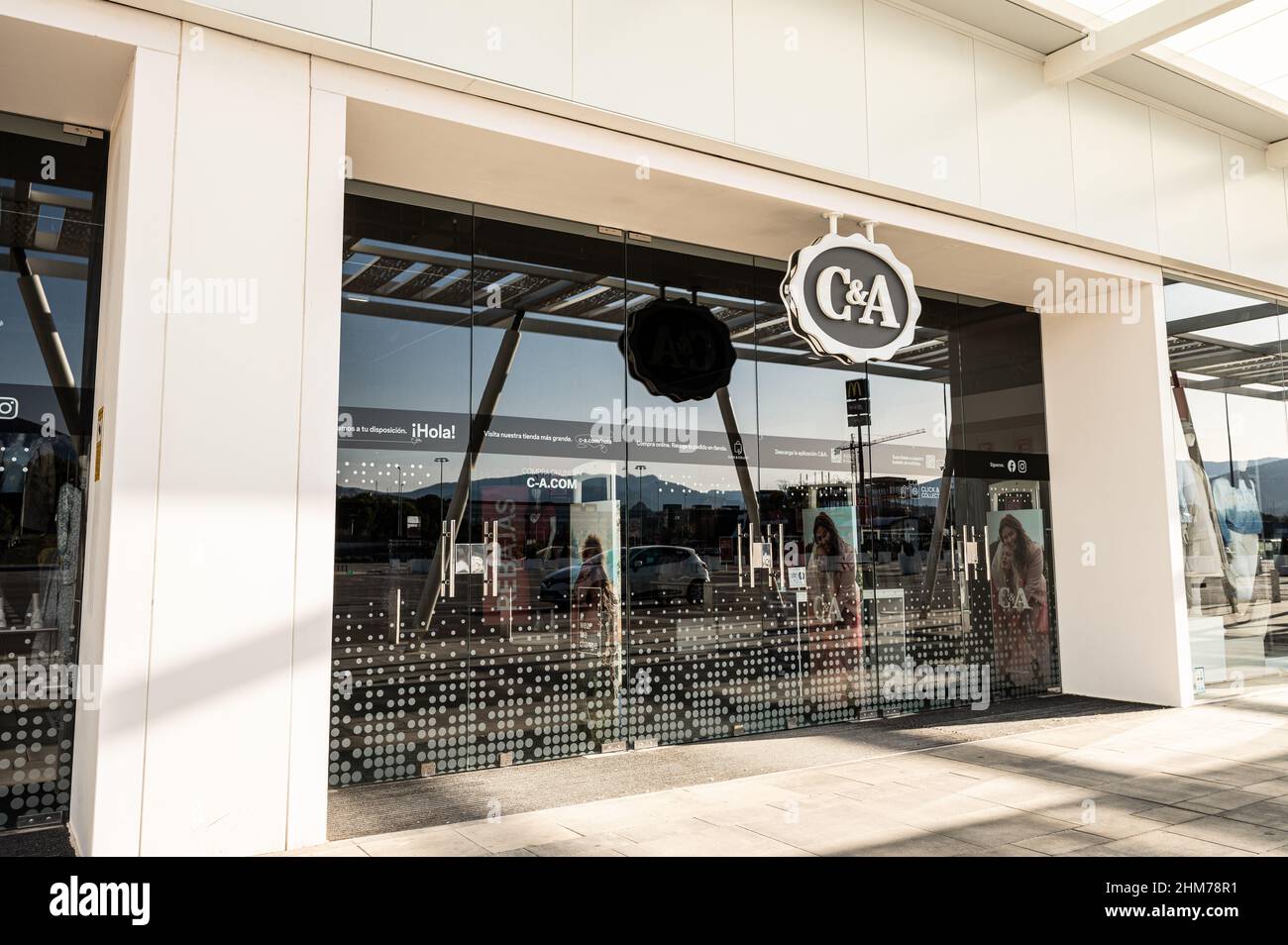 C A fashion clothing store in Malaga Spain Stock Photo Alamy