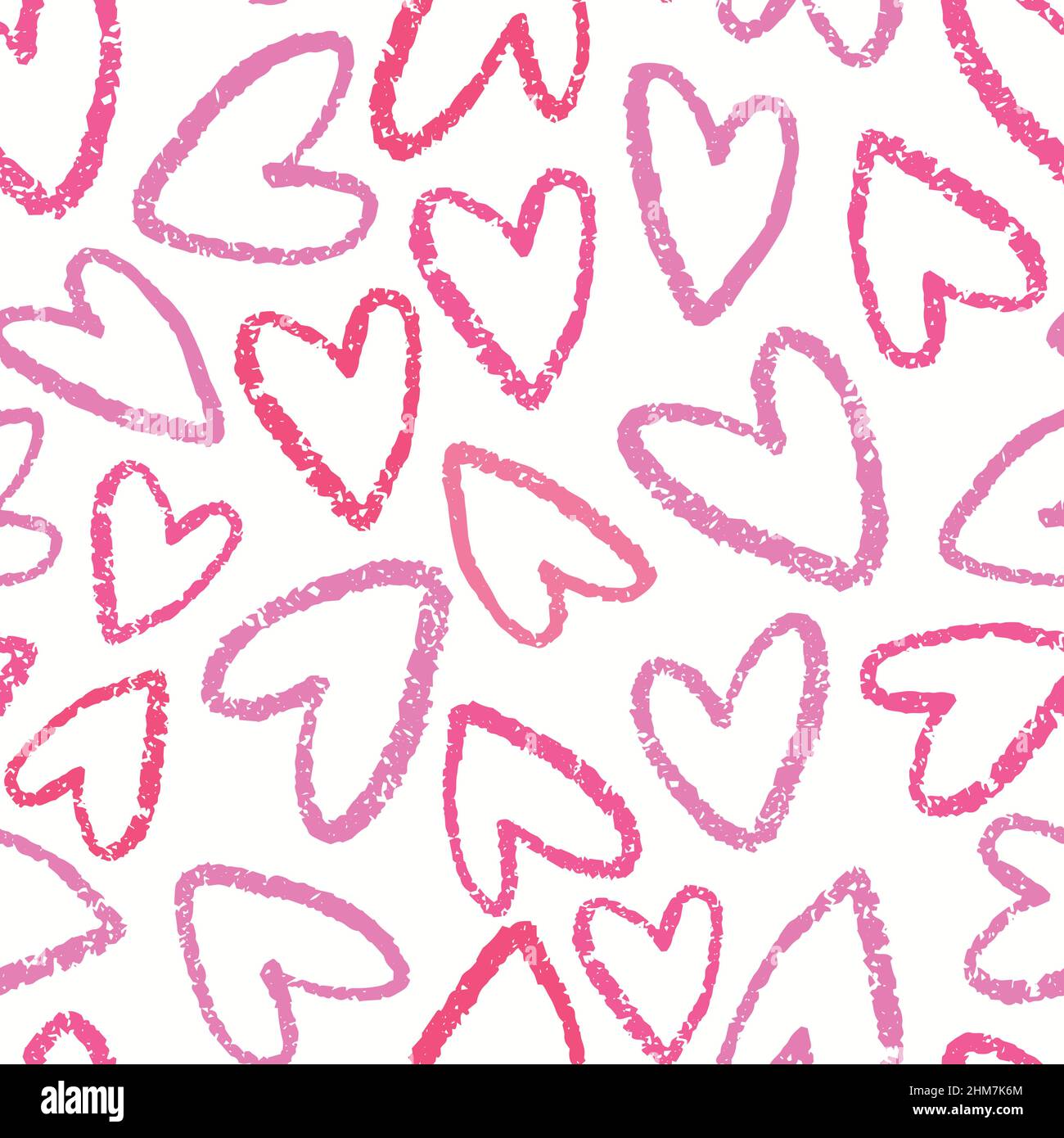 Premium Vector  Seamless pattern with cute colorful hearts valentine's day  print design for fabric wrapping paper
